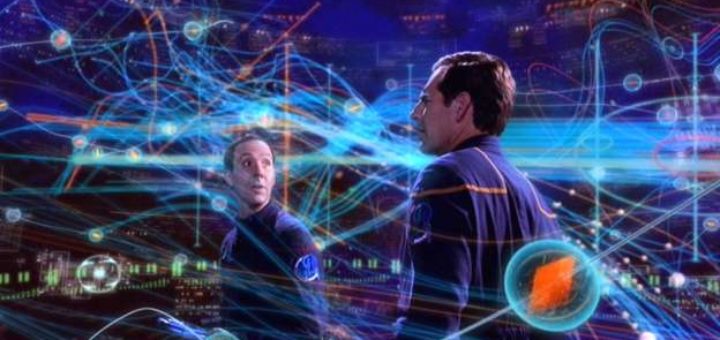 Šaltasis laiko karas - Džonatanui Arčeriui demonstruoja laiko linijas, laiko agentas Daniels iš 29 amžiaus (Star Trek - ENT).